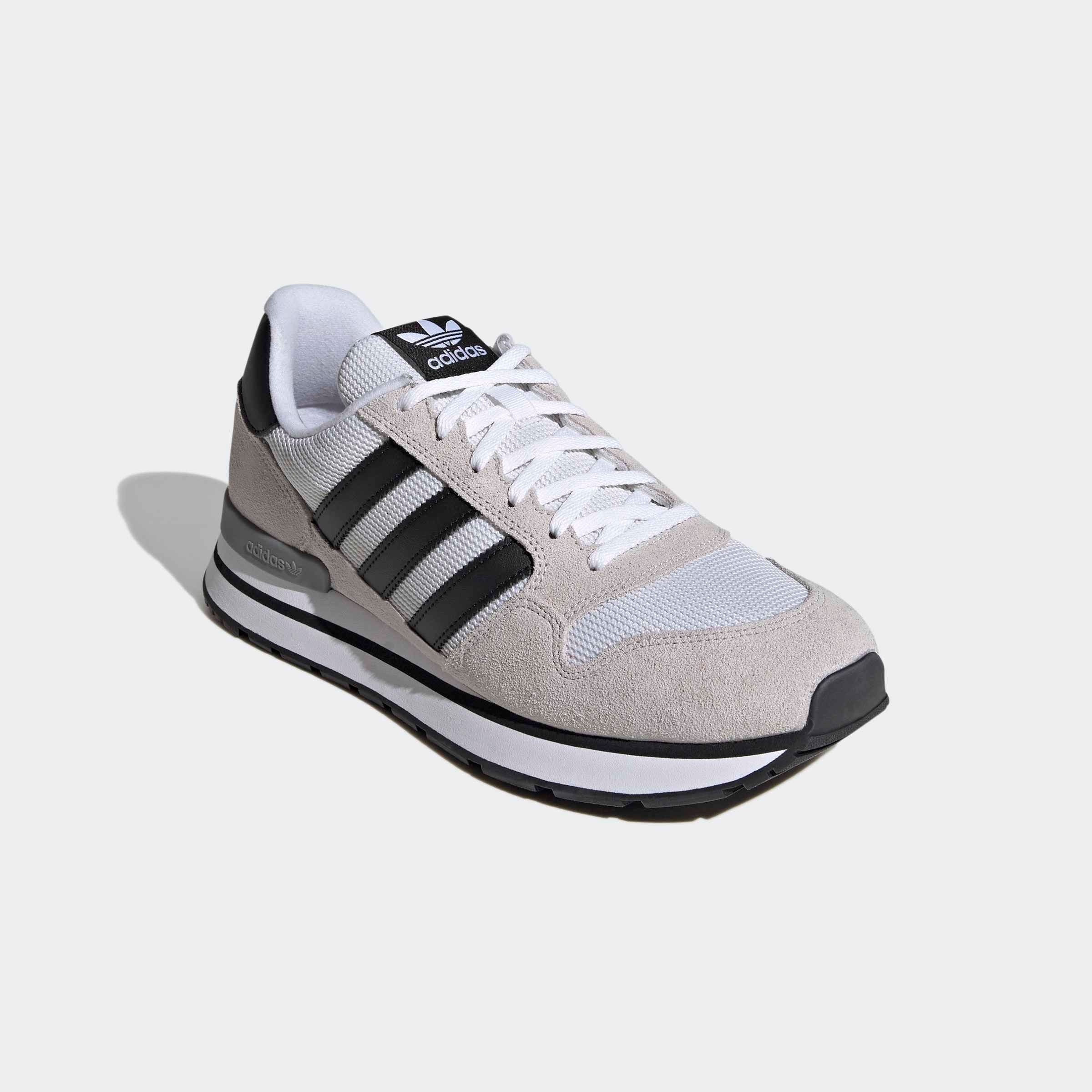 Sneaker ADIDAS ORIGINALS "ZX 600", Herren, Gr. 42, cloud weiß, core schwarz, grau one, Leder, Textil, Schuhe Sneaker