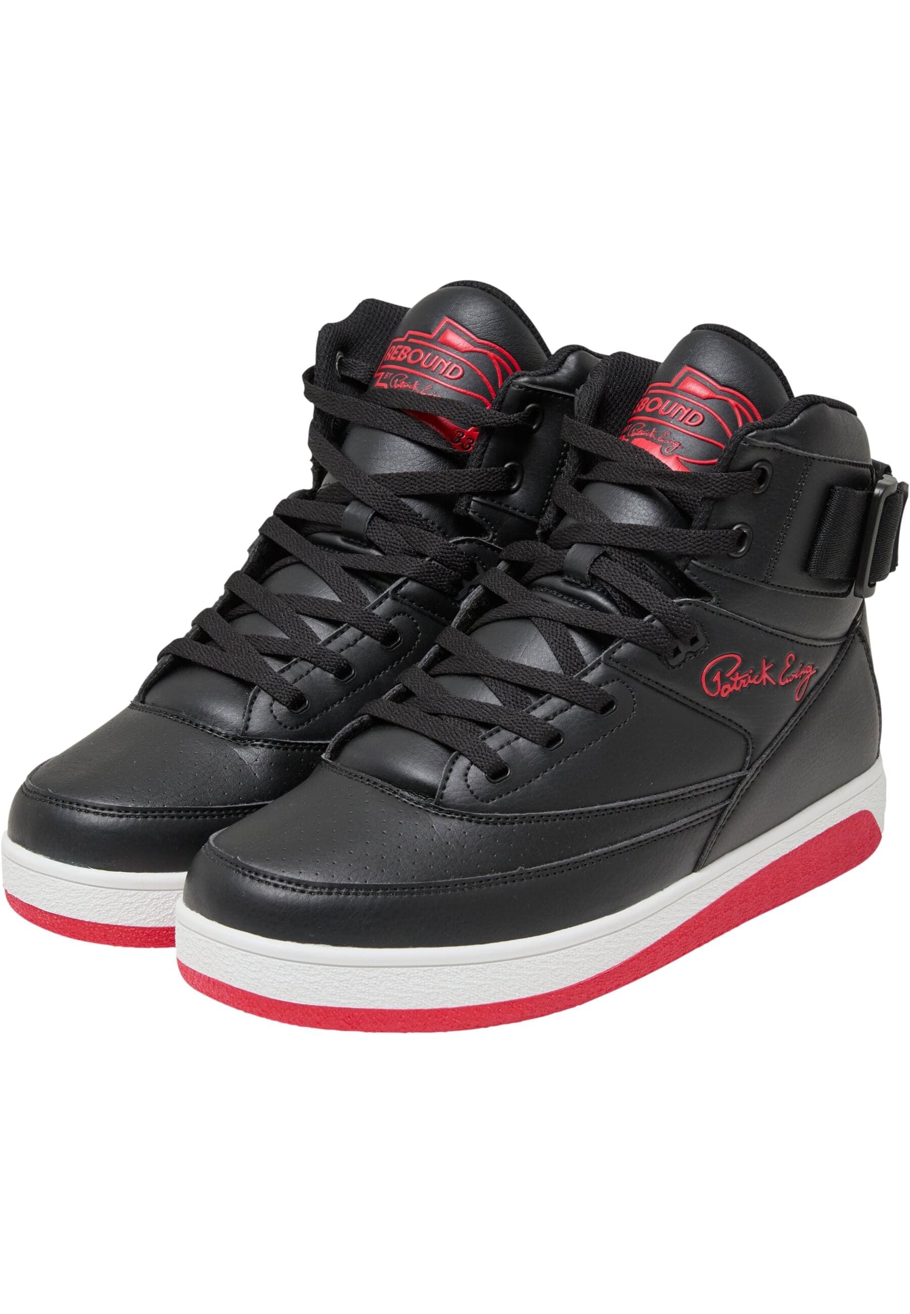 Trainingsschuh EWING "Ewing Rebound Core 33 HI with Strap", Damen, Gr. 42.5, schwarz, rot, weiß, Polyurethan, Schuhe