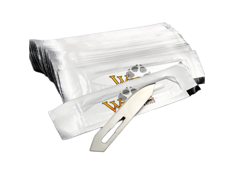 Wiebe Knives Wicked Replaceable Blade Knife White Small WB-BLD100