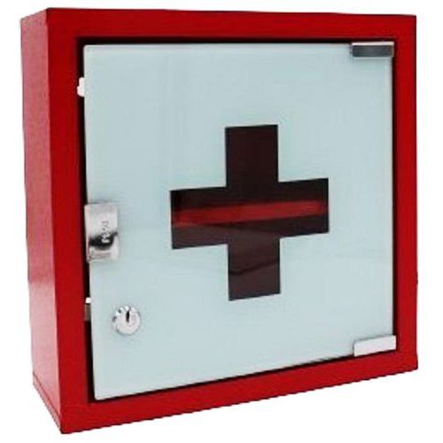 Armoire À Pharmacie En Métal Rouge Laqué - 1 Étagère - Farmor