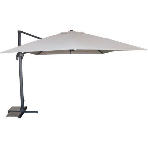 Parasol Déporté Sevilla 4x3m Gris Anthracite+polyester Gris - DcbGarden