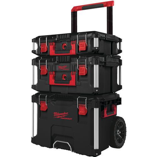 Promo Packout™ 3 Pièces (trolley + Coffret Large + Coffret) - Milwaukee