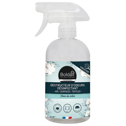 boldair destructeur d'odeurs désinfectant fleur de coton