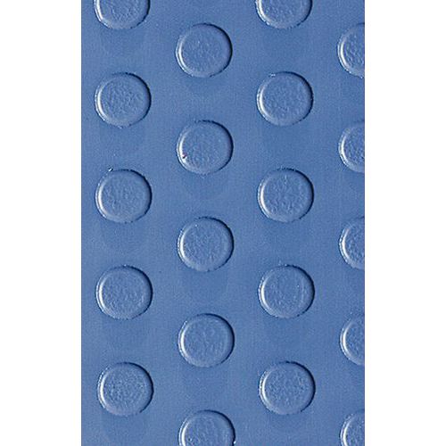 ml tapis pastille bleu en pvc doflex l=98cm petite pastille