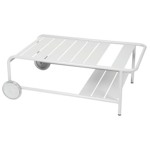 Table Basse À Roues Luxembourg - Blanc Coton - Fermob