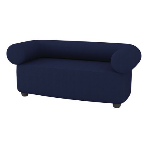 Canapé 2 Places Abyssa Tissu Non Feu M1 Bleu Marine - Quadrifoglio