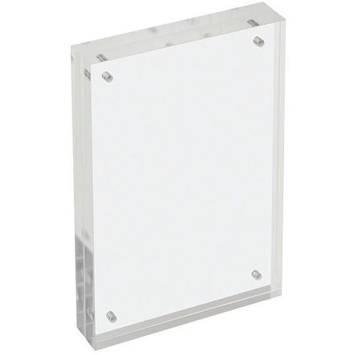 cadre photo ou affichette magnétique transparent a6- manutan