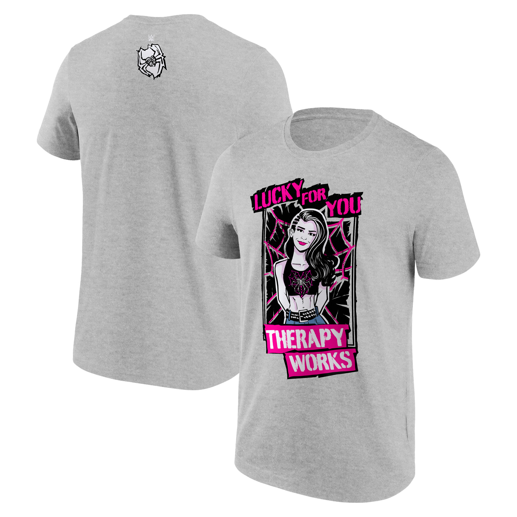 WWE AJ Lee Therapy Works T-Shirt – Grau – Herren Image