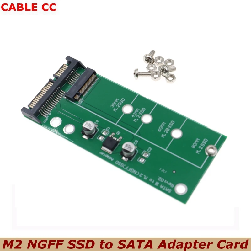 Die Beste Preis M.2 NGFF SSD zu SATA Adapter Karte M.2 Interface zu SATA 2,5 Zoll Serielle Solid State Drive STAT3 Adapter Image