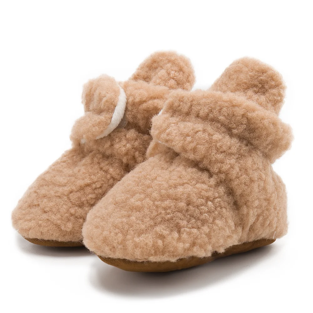 2023 Babys ocken Winter Baby Boy Mädchen Stiefeletten Flusen weiche Kleinkinds chuhe erste Wanderer rutsch feste warme Neugeborene Babys chuhe Mokassin Image