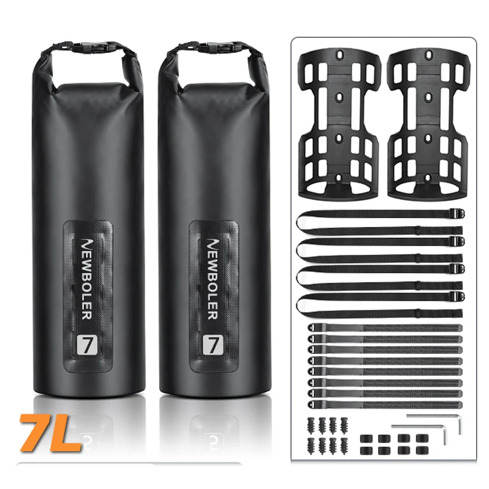 NEWBOLER tragbare Wasserdichte Fahrrad Gabel Tasche 5L Tragbare MTB Rahmen Stamm Rennrad Elektrische Roller Tasche Fahrrad Vorne Rohr Tasche ﻿ Image