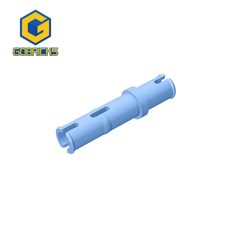 Gobricks 10 Stück MOC DIY Ziegelnadel 3L ohne Reibungsrippen, länglich kompatibel mit 32556, baut Teile zusammen, Kinderspielzeug Image
