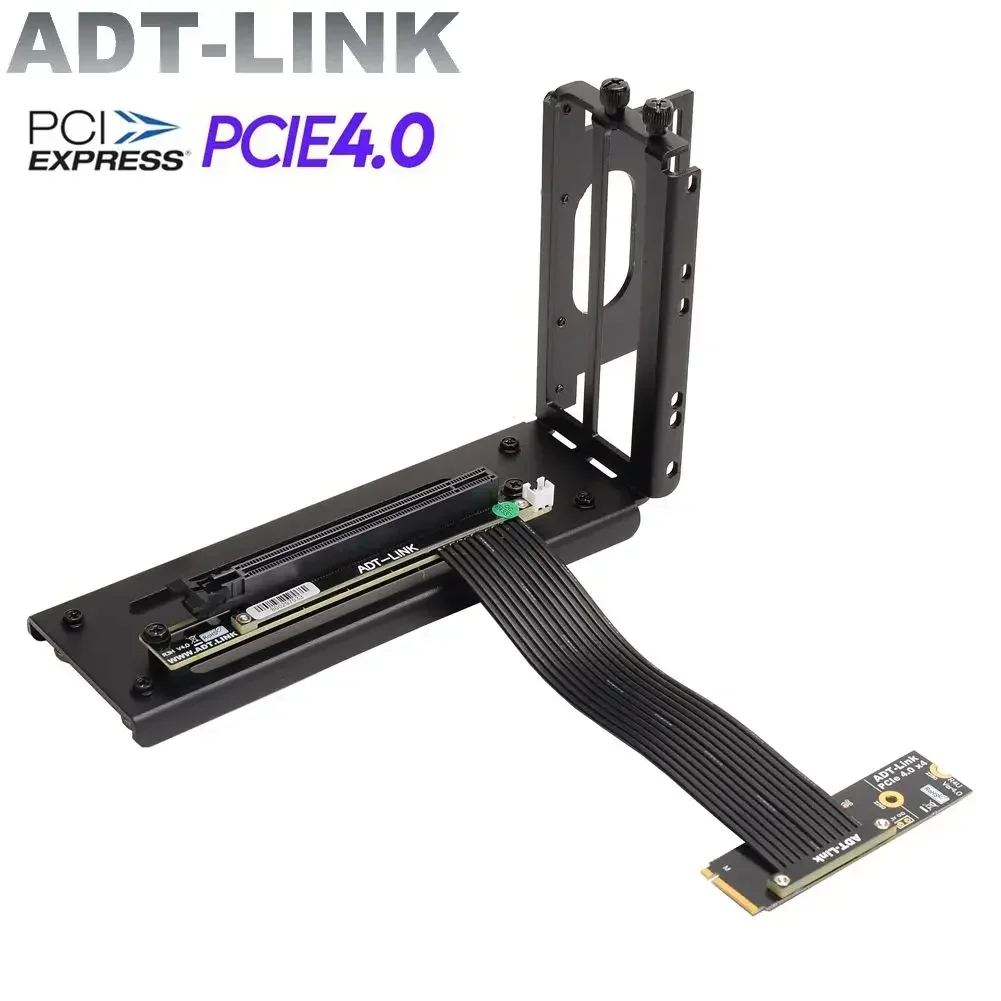 Universal PCIE 4,0x16 Grafik auf m.2 m2 NVME M-Key SSD Verlängerung kabel Gen4 16x Riser Karten adapter GPU Bracket Mining Extender Image
