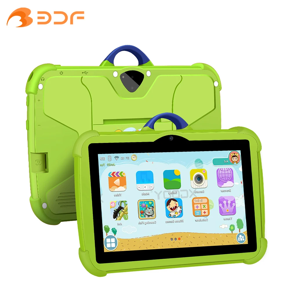 Neues Design 7 Zoll Bogen Kamera Kinder Tablets Quad Core 4GB RAM 64GB Rom 5G Wifi Tablet billige und einfache Kinder geschenke Image