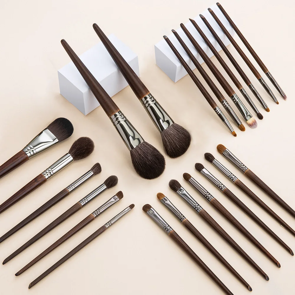 OVW 15/22 stücke Set Kit Make-Up Pinsel Weiche Natürliche Ziegenhaar Kosmetik Schönheit Pinsel Werkzeuge
