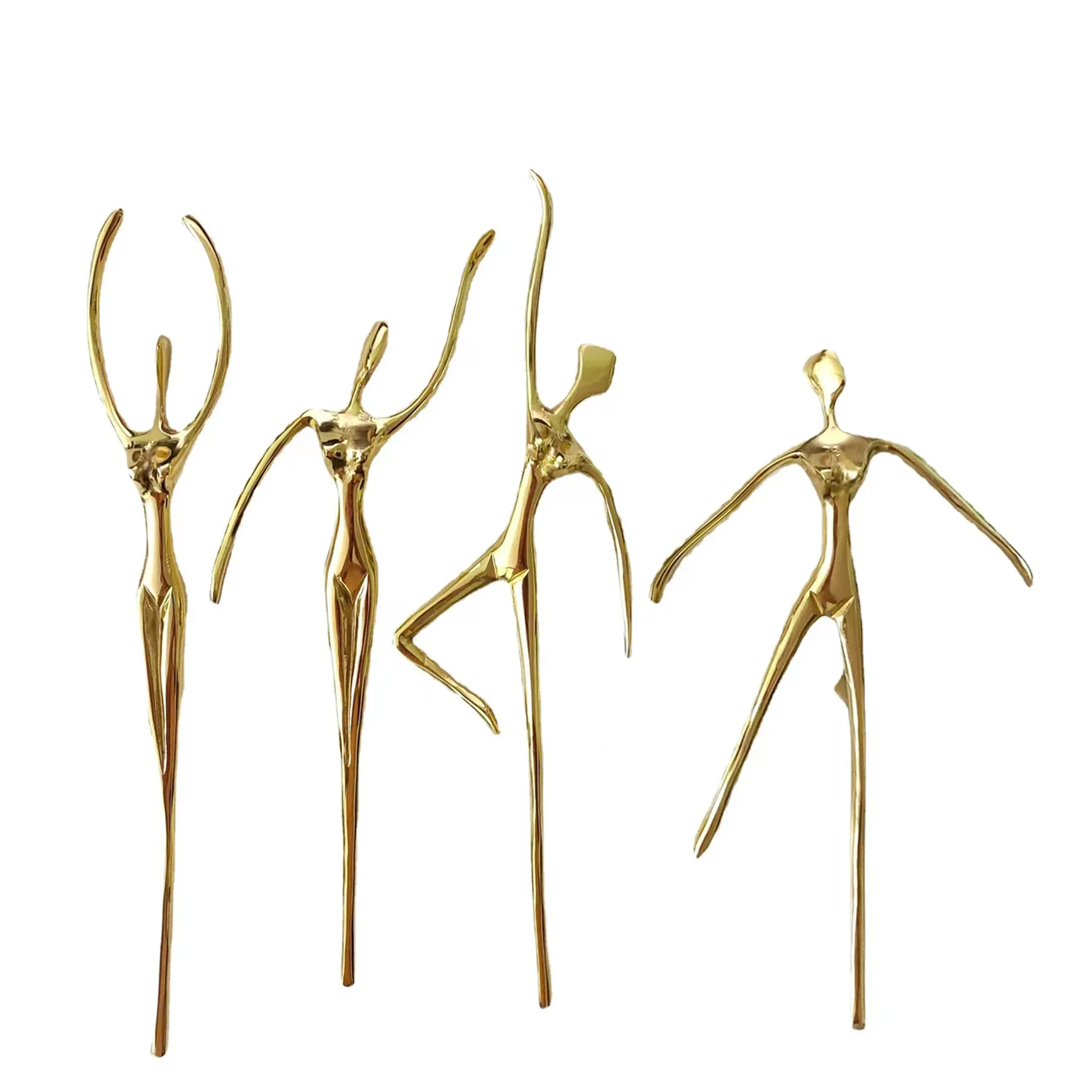 Kreative Ballett tänzer solide Messing Denker Form Griff Kleider schrank Küche Kommode Schrank Tür Schublade Griffe und zieht