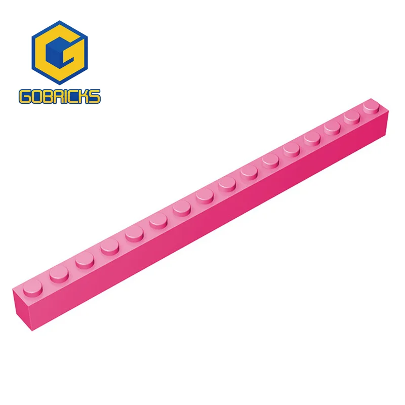 Gobricks 10 Stück Moc Ziegel Teile Ziegel 1x16 kompatibel mit 2465 Stück Kinderspiel zeug Bausteine pädagogische Technica Image