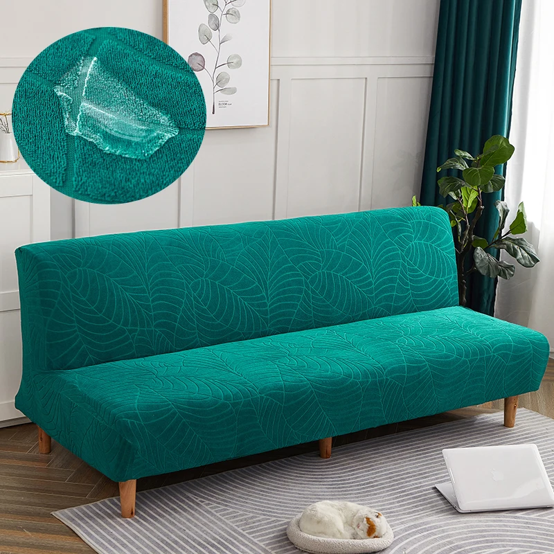 Schlafsofa-Abdeckung, wasserdichte Schonbezüge für Futon-Sofa, Stretch-Sofabezüge, Jacquard, dickes Material Image