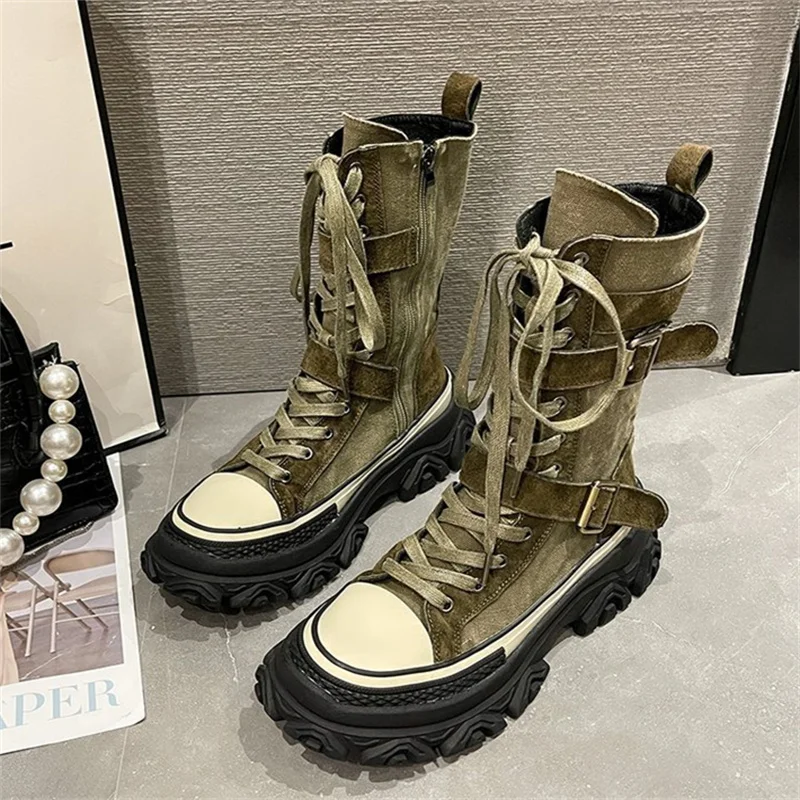 Neue Herbst dicken Boden Frauen kurze Stiefel rutsch feste Frauen Stiefel Wind Motorrad Stiefel Image