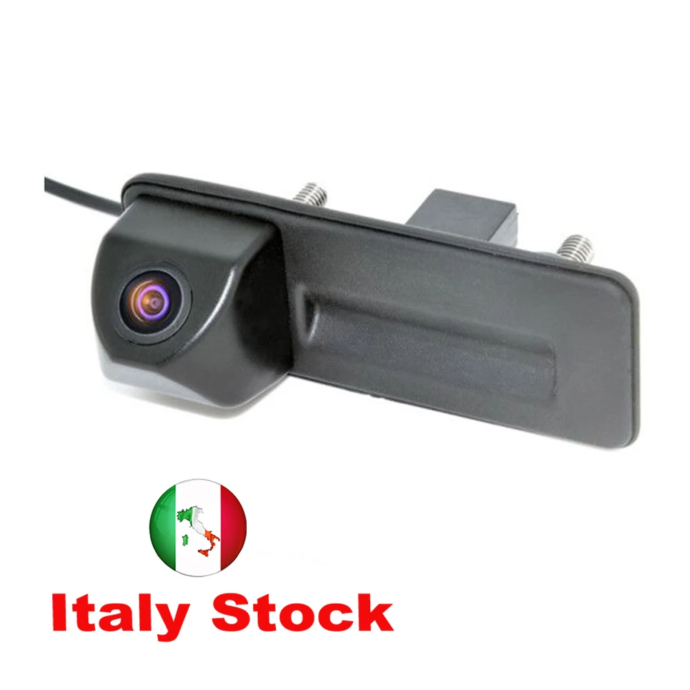 Hd ccd nacht violett auto kofferraum griff rückwärts parkplatz rückfahr kamera für audi a1 skoda roomster fabia yeti superb Image