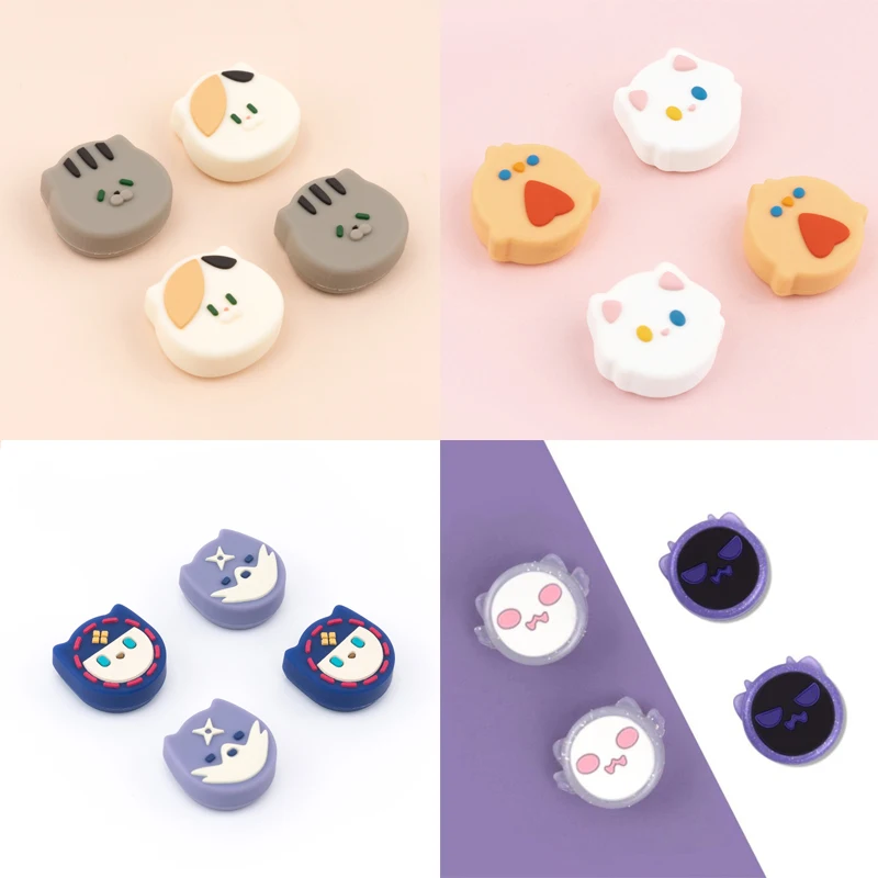 Katze Küken Weiche Thumb-Stick Grip Cap Joystick Schutzhülle Für Nintendo Schalter NS Lite Freude-con Controller Thumbstick fall Image