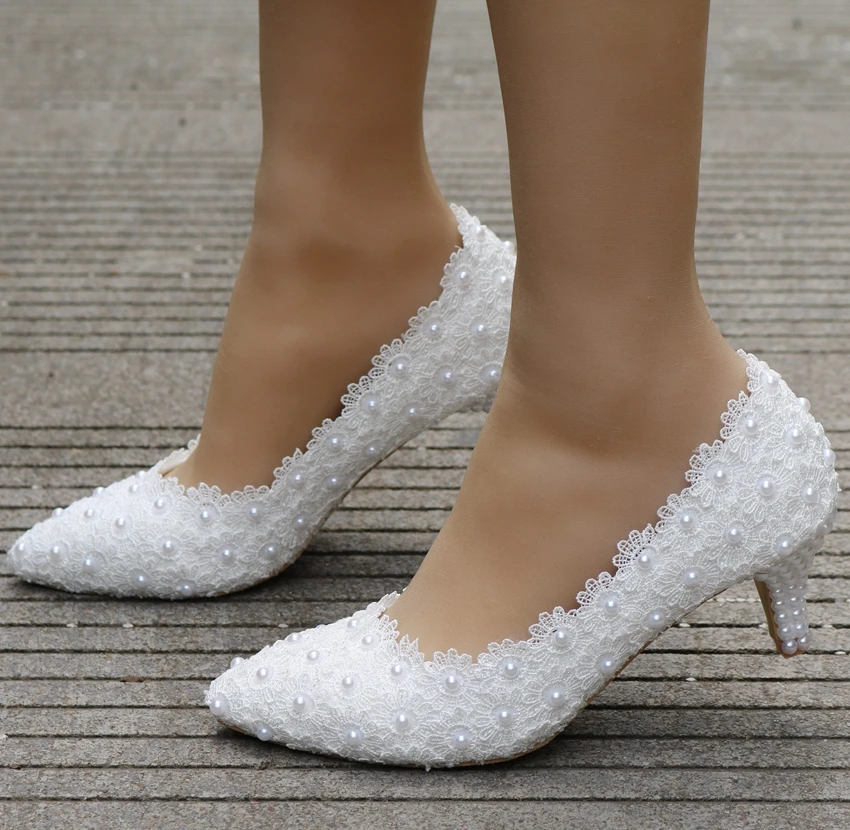 Comemore Weiße Braut Hochzeit Pantoletten 5 cm Stilettos Schuhe Pumps Stripper Party Weiße High Heels Sandalen Frauen Neue Größe 34 43 schuhe damen elegant pumps damen absatzschuhe damen schuhe