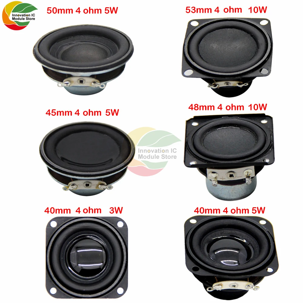 1.5 "Mini Audio Tragbare Lautsprecher 4 Euro 3-10W Voll Frequenz Lautsprecher DIY Stereo Heimkino Subwoofer interne Magnetische Lautsprecher Image