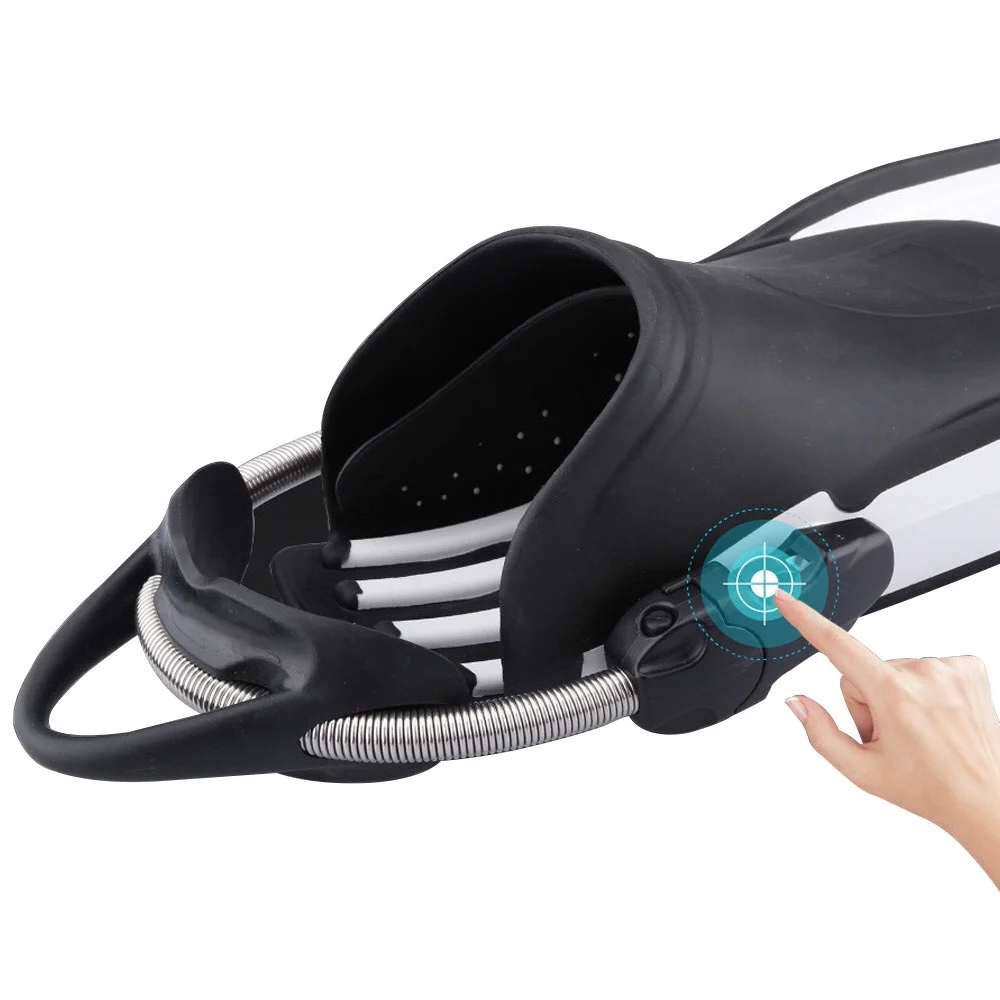 2021 304 edelstahl Tauchen Flossen Stahl Frühling Schnürsenkel Frei Schwimmen Dive Stiefel Schuhe Scuba Ausrüstung Unterwasser Flipper Schnürsenkel Image