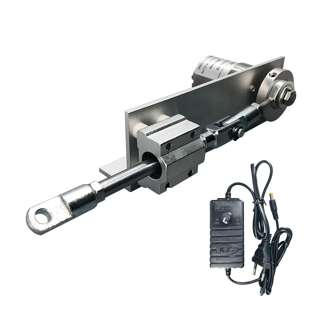 DC 12V Teleskop Motor Hub 15-30mm 2rpm-1000rpm Push Kraft 0,1-5,5 KG Adustable Geschwindigkeit Exzentrische Achse Push-Rod Linear Antrieb Image