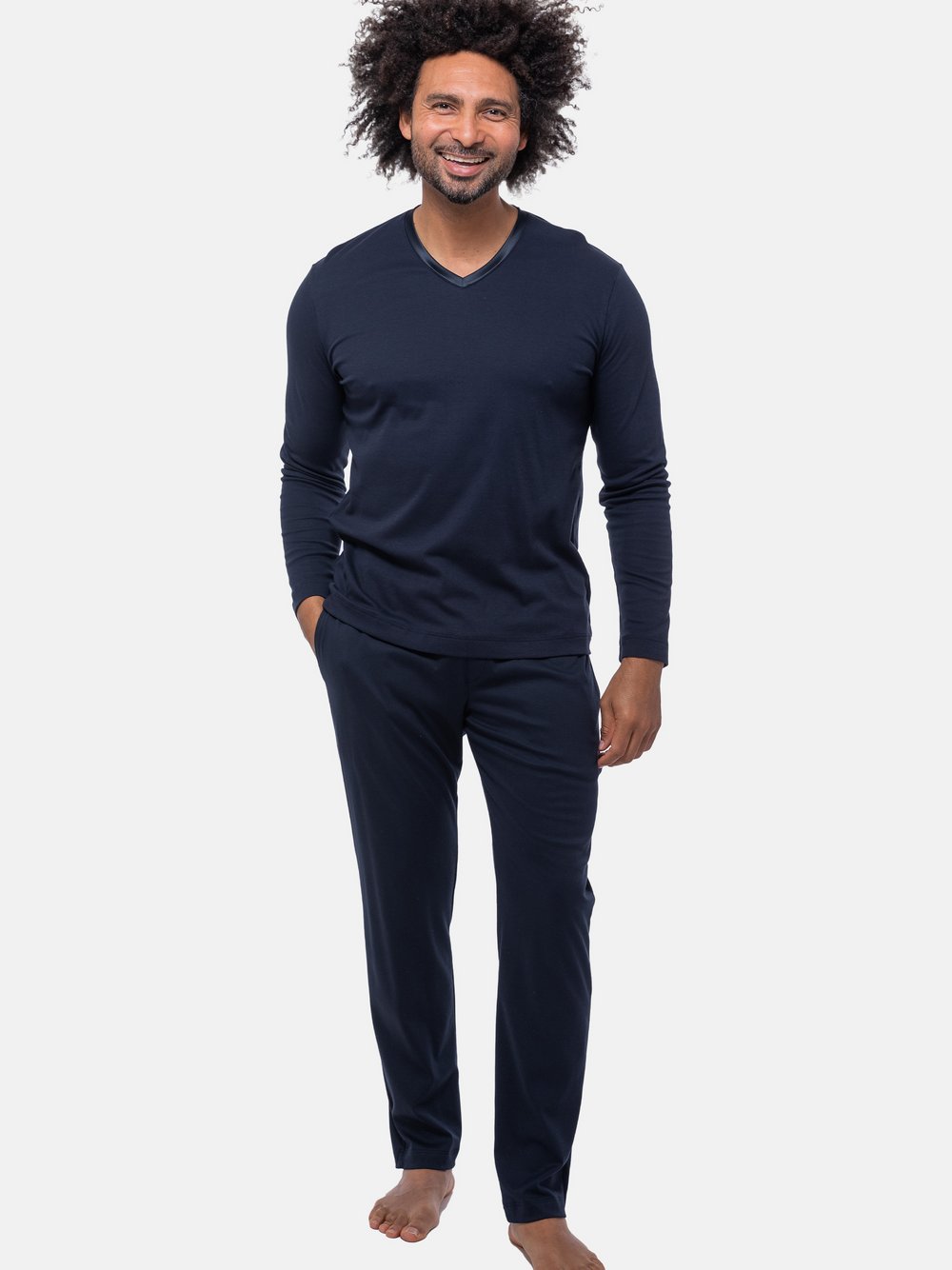 Mey Schlafanzug Herren blau, XL Image