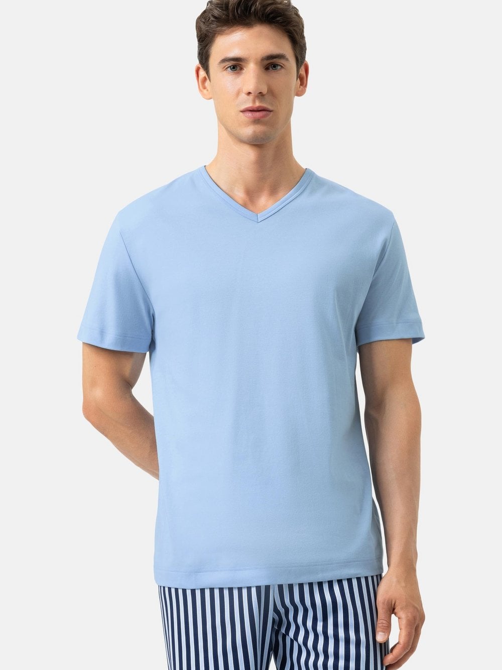 Mey Schlafanzug Oberteil Herren hellblau, XL Image