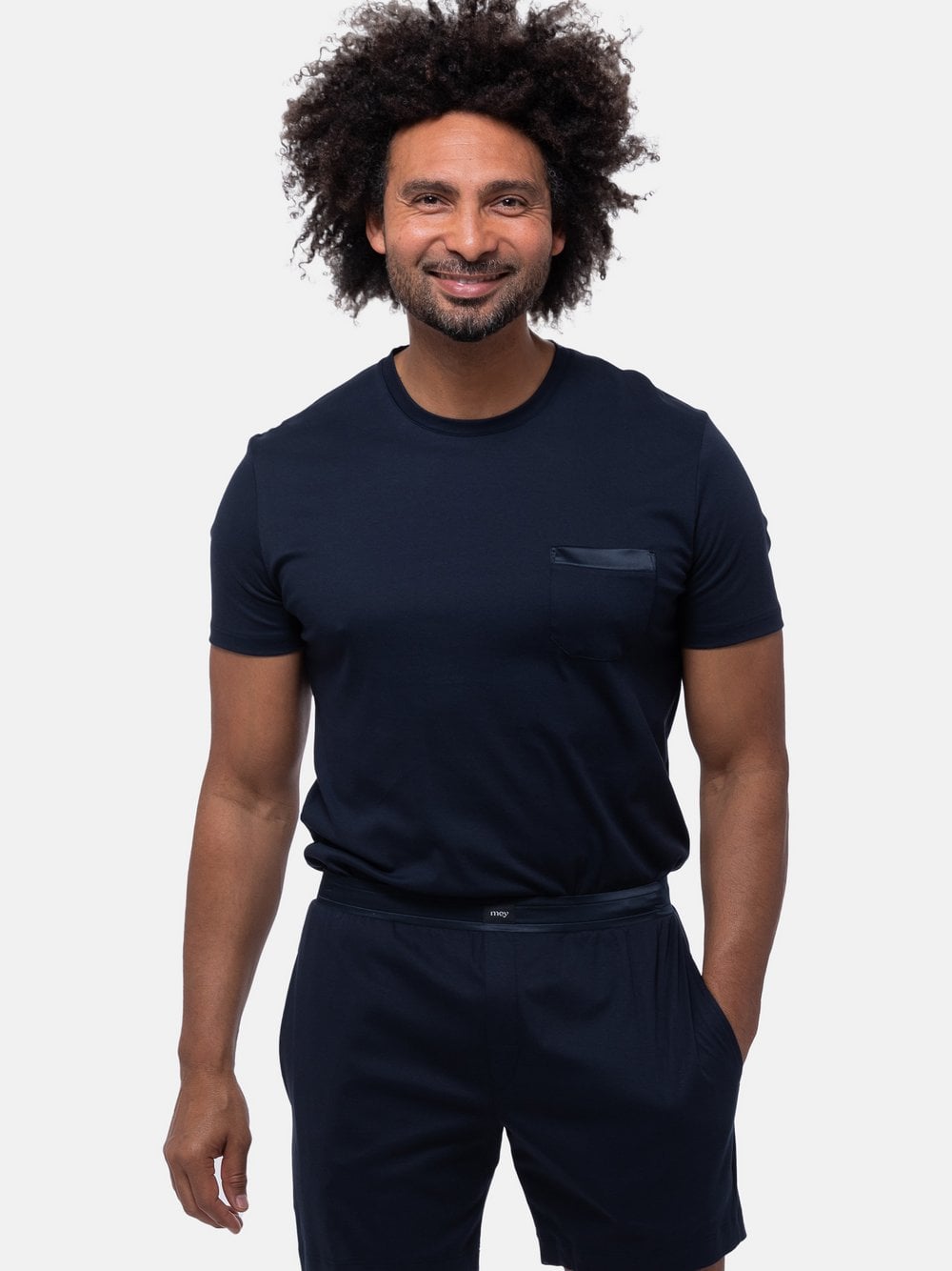 Mey Schlafanzug Herren blau, L Image