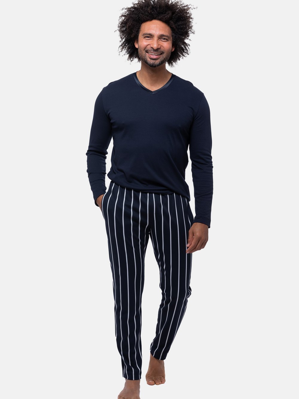 Mey Schlafanzug Herren blau, XL Image