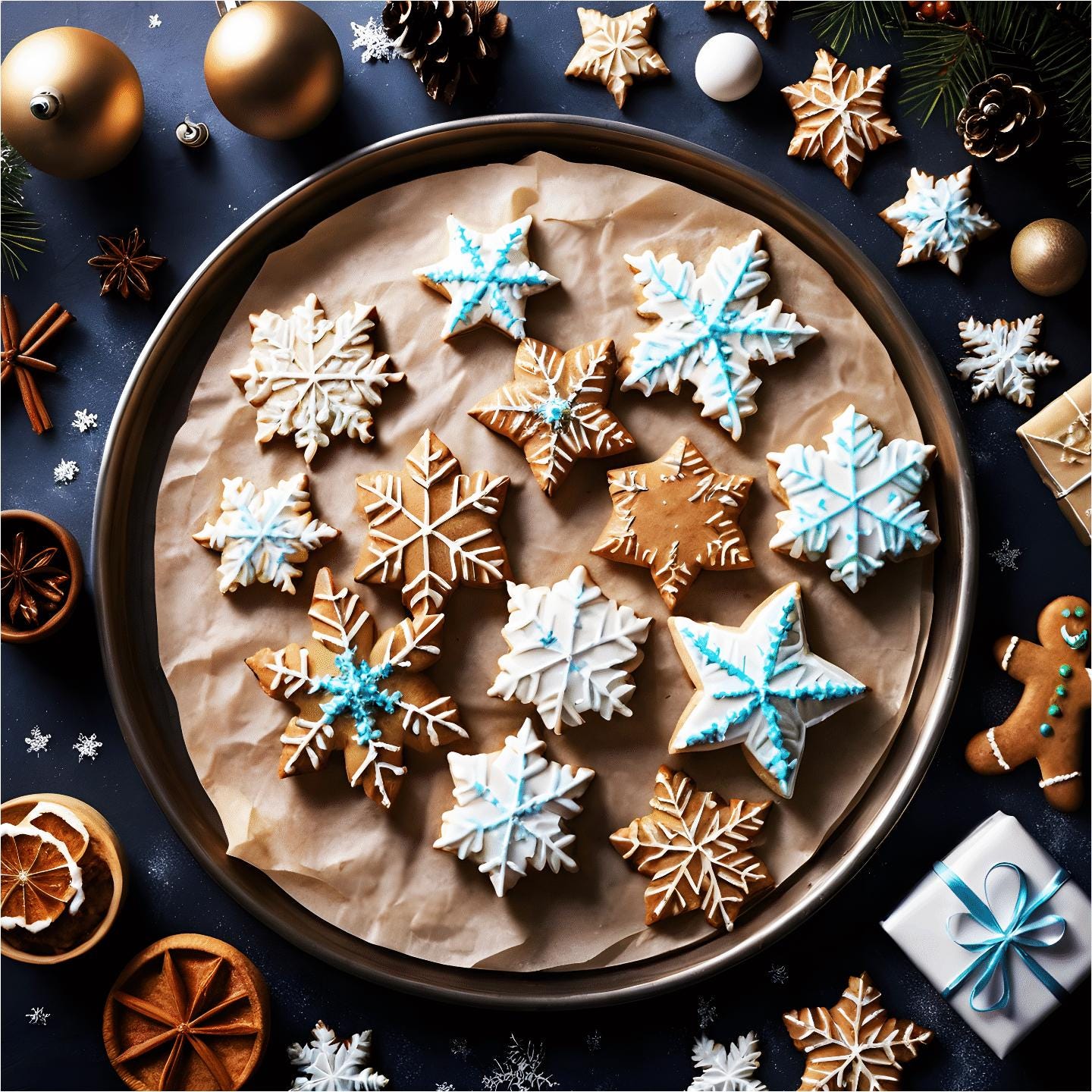 Mini puzzles flocon de neige bonbons pour adultes, 50 pièces par Nautilus Puzzles - Puzzle en bois, cadeau de Noël pour elle, cadeaux des fêtes