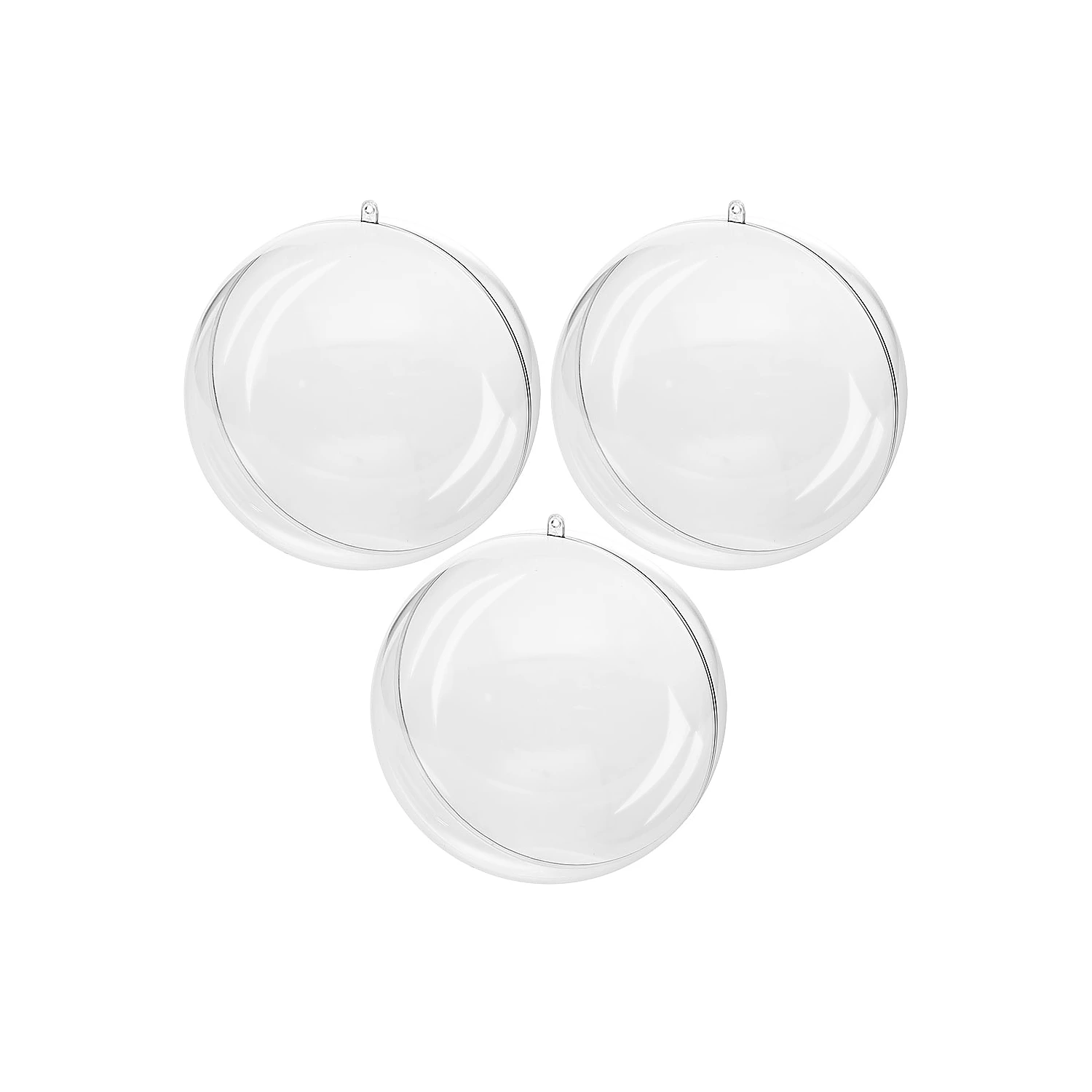 Boules en plastique, 8 cm Ø, 3 pièces