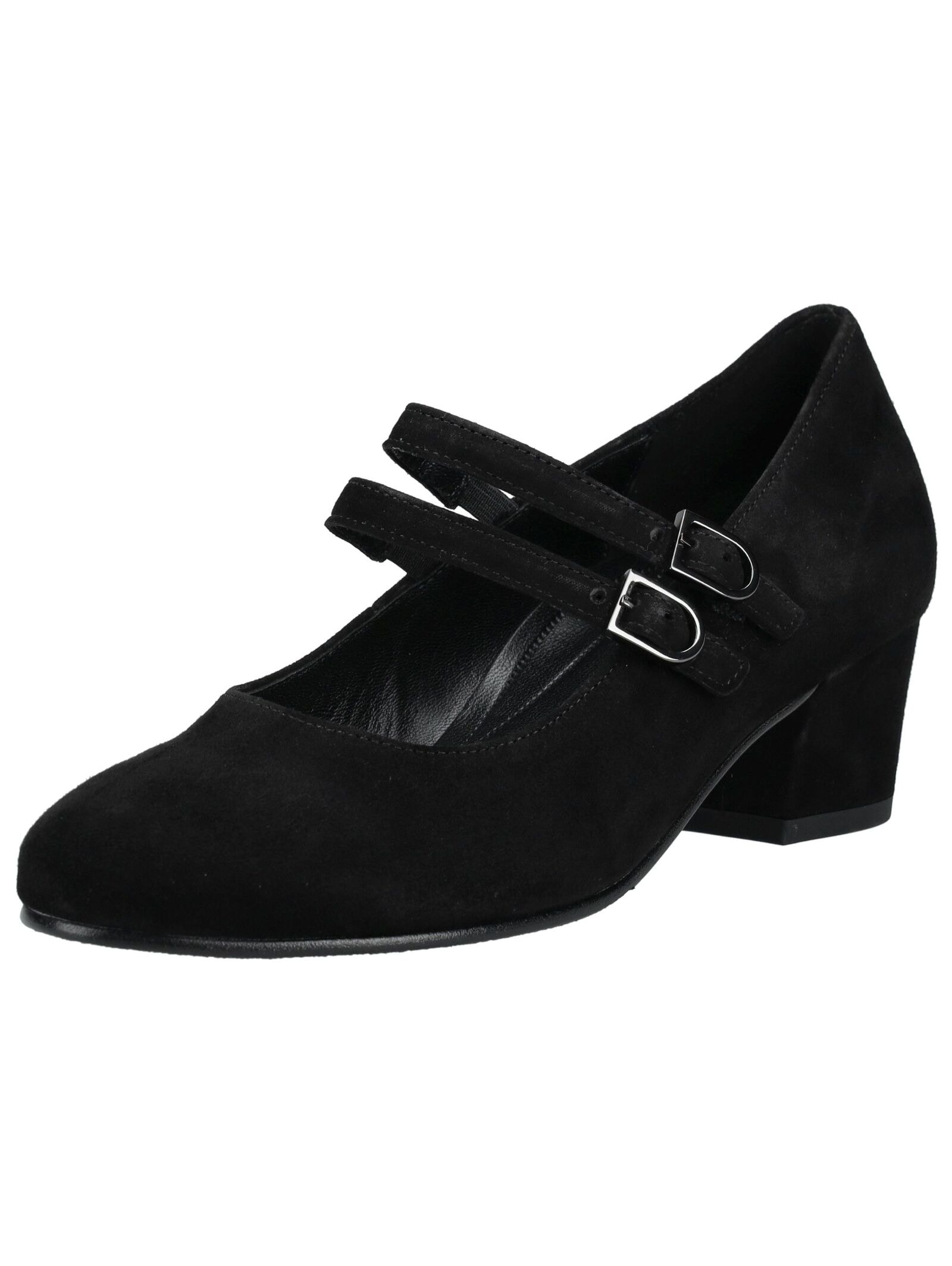 Pumps GABOR COMFORT "Gabor Comfort Pumps Veloursleder", Damen, Gr. 38, schwarz, Veloursleder, Schuhe Pumps
