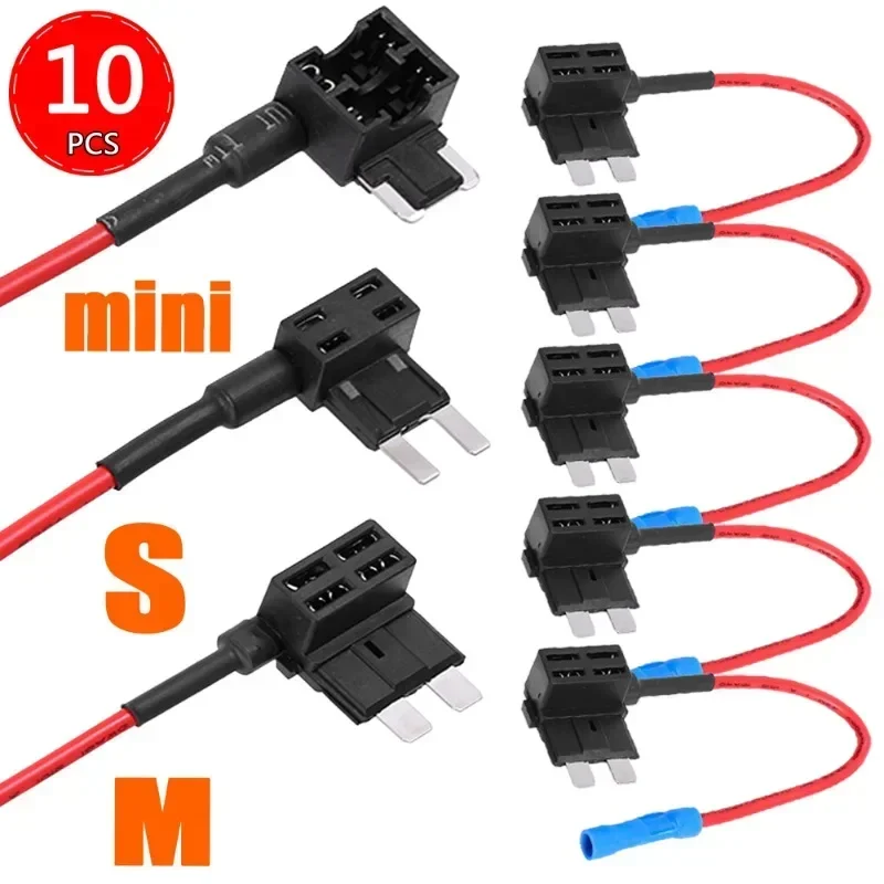 Auto Sicherungskasten Elektrogeräte Mini Kleine Mittlere Auto Sicherungshalter Auto Circuit Extender Add-a-Circuit Netzteil Adapter Image