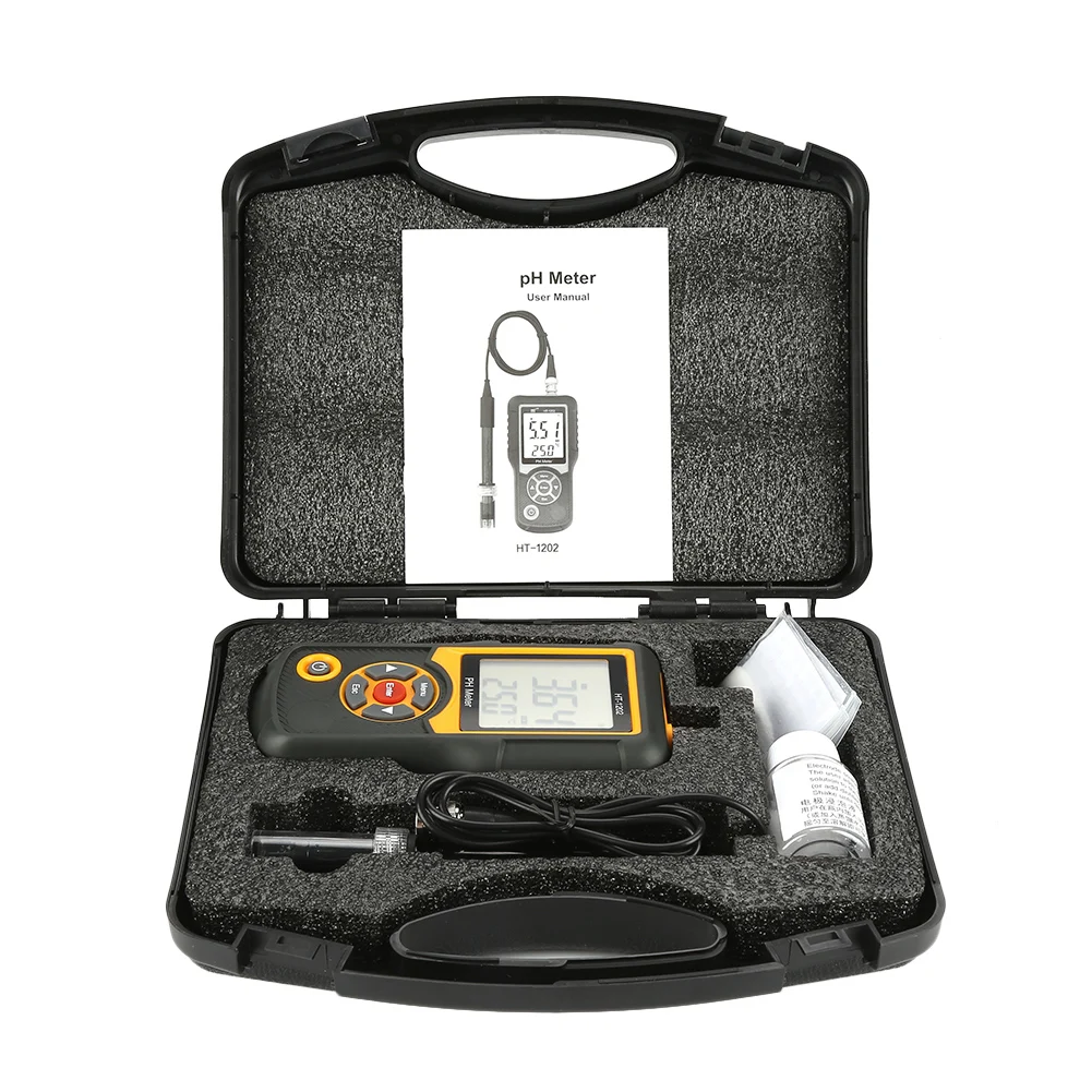 HT-1202 Hochpräziser digitaler Wasserqualitätstester PH MV Tester Temperaturmessgerät 0 ~ 14PH PH-Messgerät Digitales PH-Messgerät PH-Tester Image
