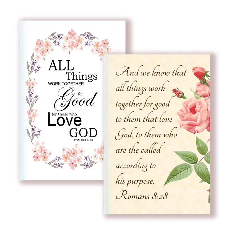 Cahier A5 Romains 8 28-Dieu nous-mêmes toutes choses ensemble pour le bien de ceux qui l