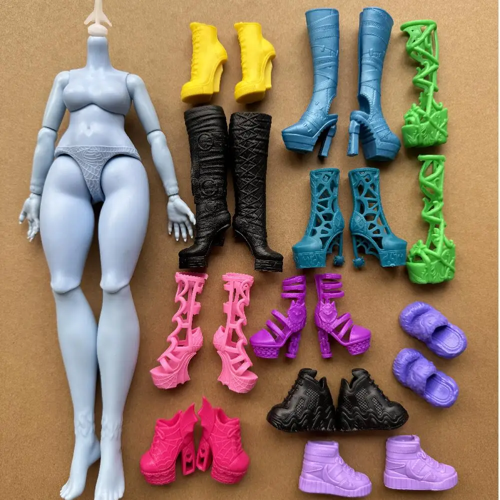 Neue Monster-Puppenschuhe, lange Stiefel, Hausschuhe, Gürtel, Gelenke, Körper, Ersatz, Hände, Arme Image