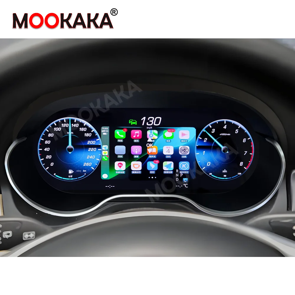 Carplay Tacho Dashboard Für Mercedes Benz GLA 2015-2019 CLA 2013-2019 EINE 2013-2017 Auto LCD Digital Cluster Navi Steuergerät Image