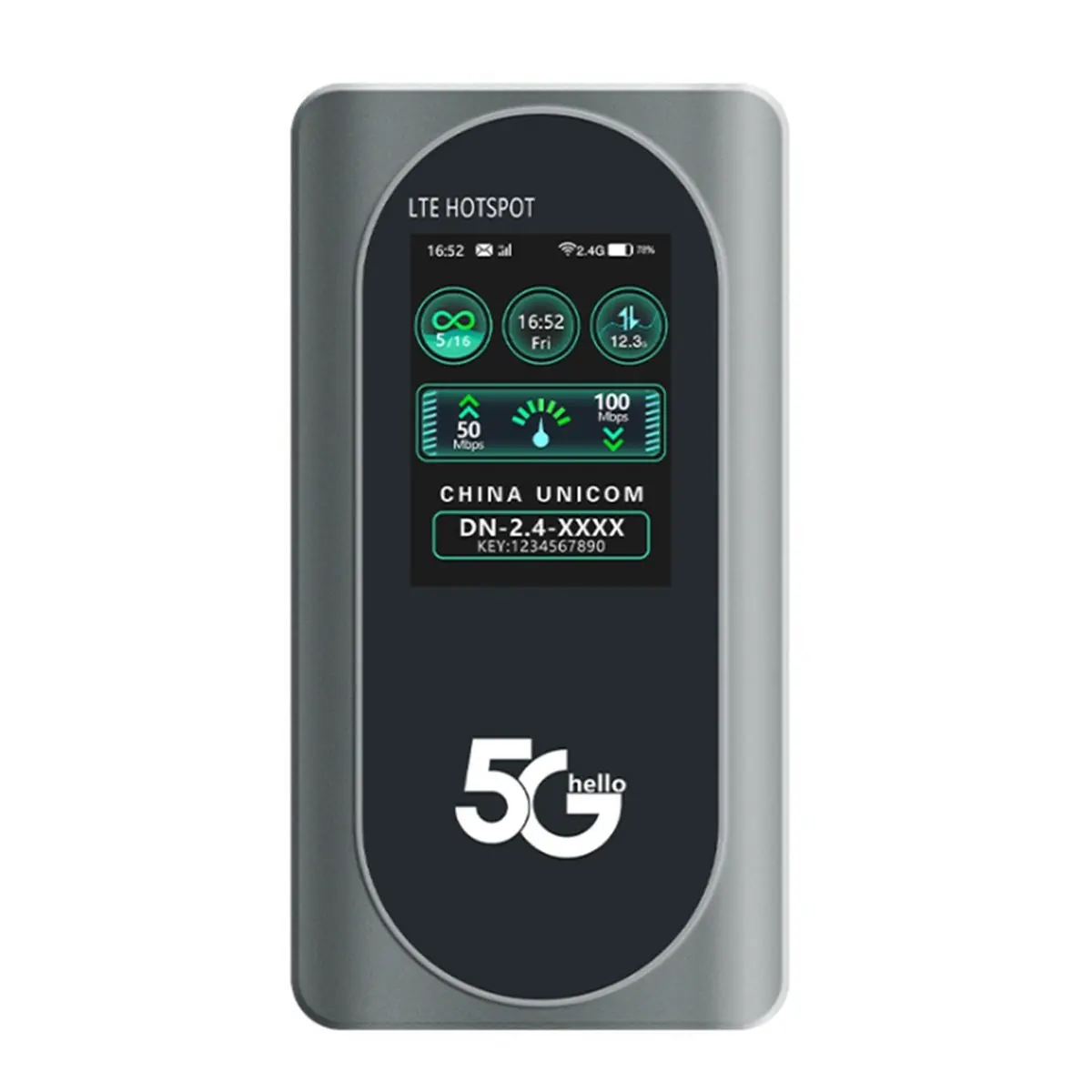 Tragbarer 5G-WLAN-Router Pocket Mifi WiFi6 Dual-Band Wireless Tragbarer 4400-mAh-Taschenrouter mit SIM-Kartensteckplatz Image