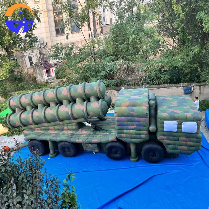 Aufblasbare simulierte großflächige Lockvögel, Übungstank-Raketen-LKW-Modelle, Oxford-Material, Dekorationen für Outdoor-Events Image