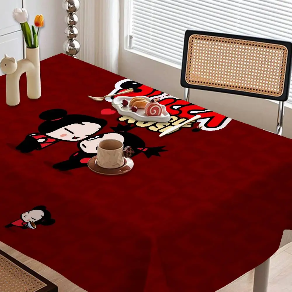 P-Pucca Tischdecke für Tee, Couchtisch, wasserdichtes Tuch, Wandofen, rechteckig, für Hochzeit, Bankett, Heimdekoration