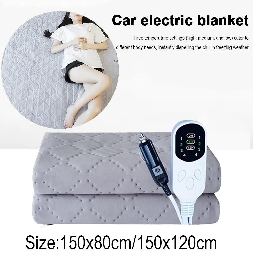 Auto Elektrische Decke 12V Intelligente Konstante Temperatur Heizung Decke Timing Funktion Für Winter Reise Camping Zubehör Image