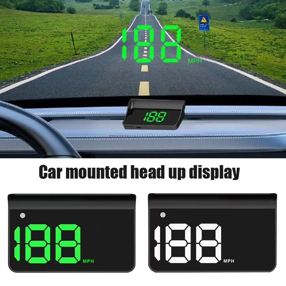 HUD Head-up Display Auto GPS Digital Tacho Universal Geschwindigkeit Windschutzscheibe Projektor KM/H MPH Auto Elektronische Zubehör Image