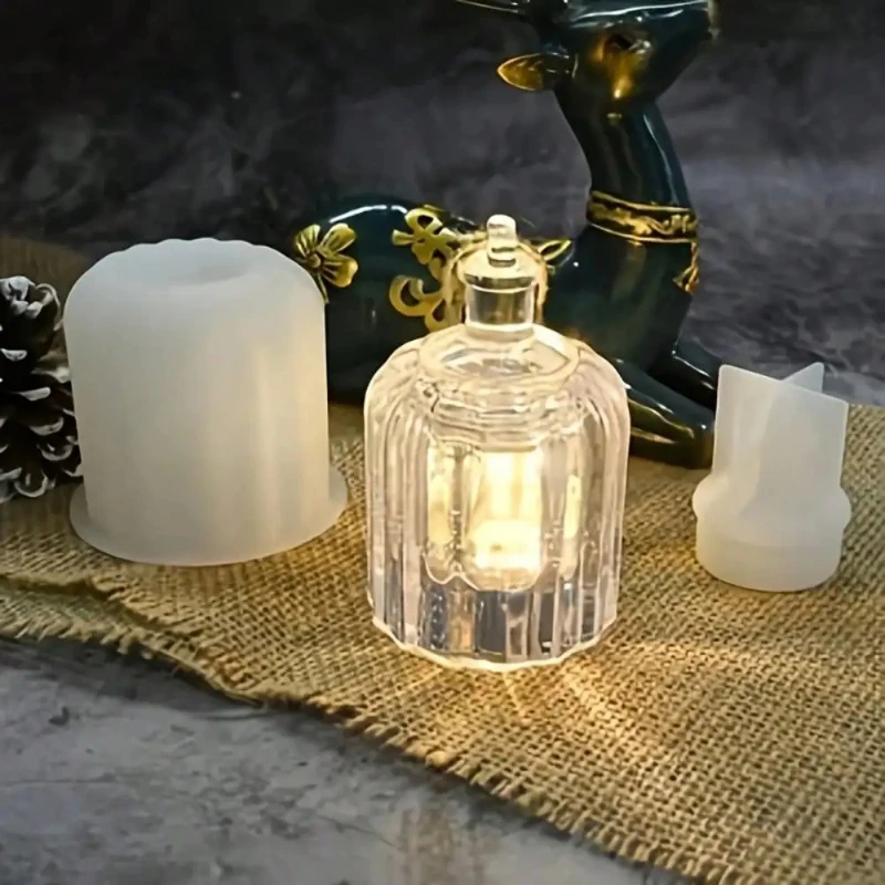 DIY Kristallharz Handwerk Silikonform Epoxid Kronleuchter Lampe Herstellung Form für Home Decor Künstlerische Lampenkreation Image