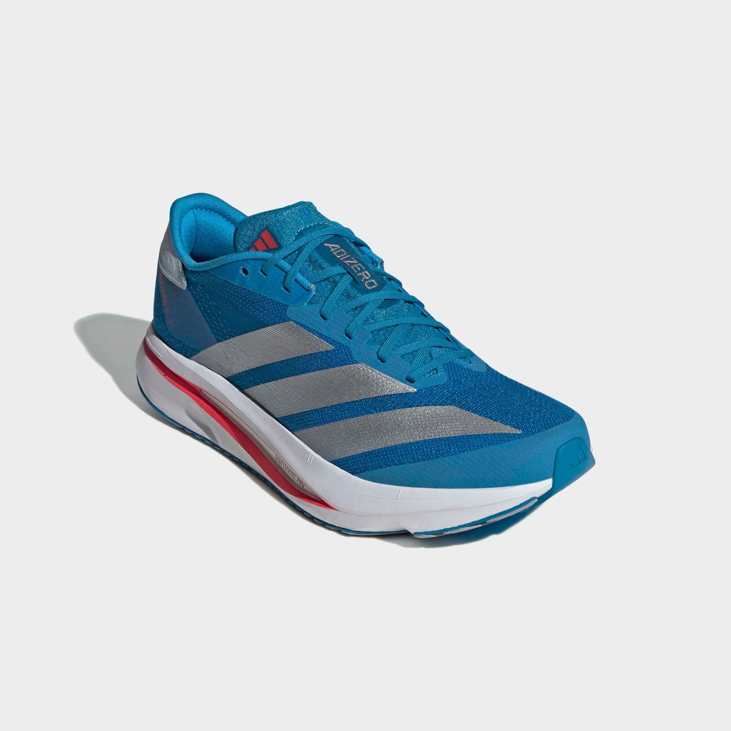 Laufschuh ADIDAS PERFORMANCE "ADIZERO SL 2", Damen, Gr. 45, solar blau, silber metallic, schwarz solar blau, Schuhe Laufschuh