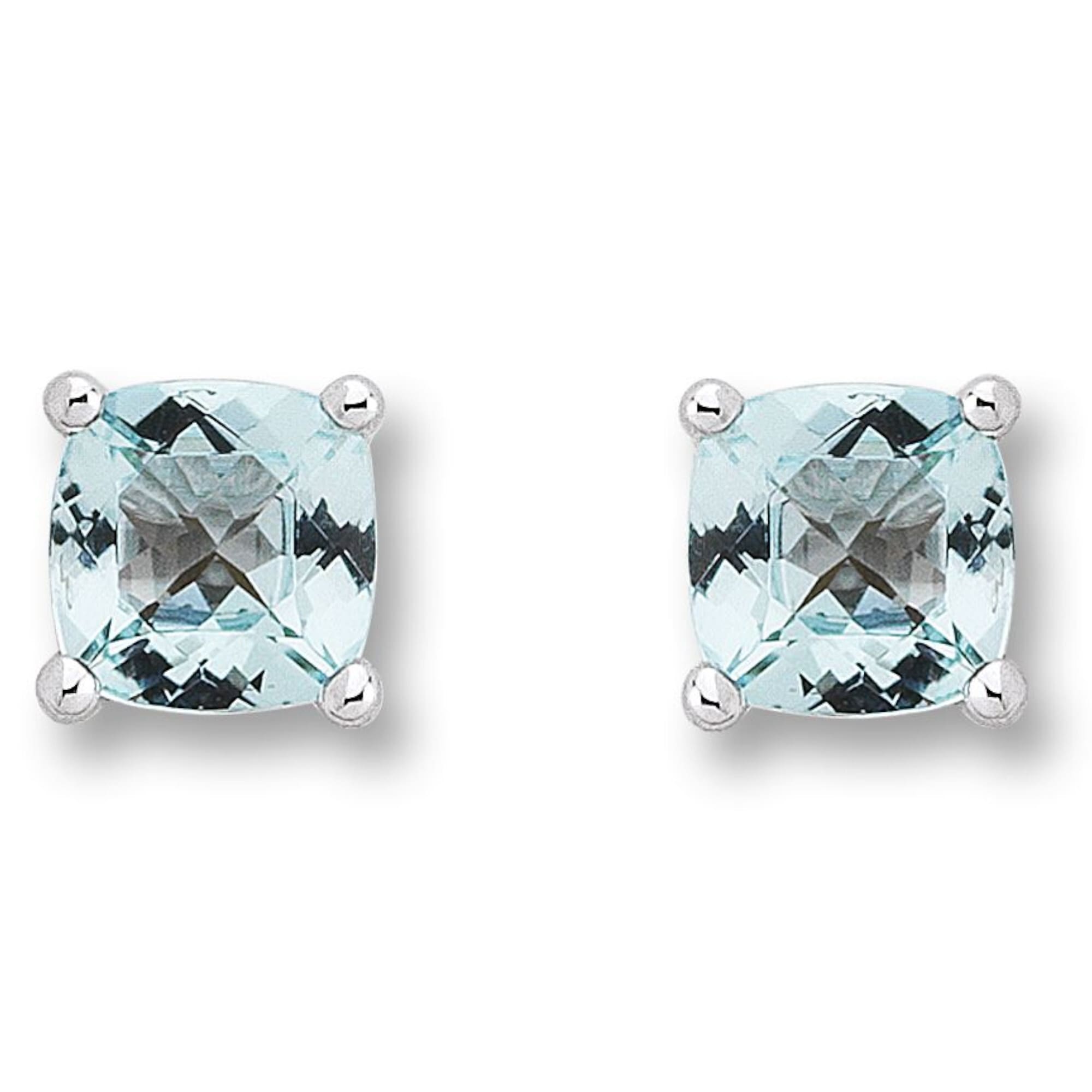 Paar Ohrhänger ONE ELEMENT "Blau Topas Ohrringe Ohrstecker aus 333 Weißgold", silber, Ohrringe, Damen, Damen, Gold Weißgold 333, Gold, Weißgold 333, Ihr persönliches Symbol – liebevoll gearbeitet für jeden Tag