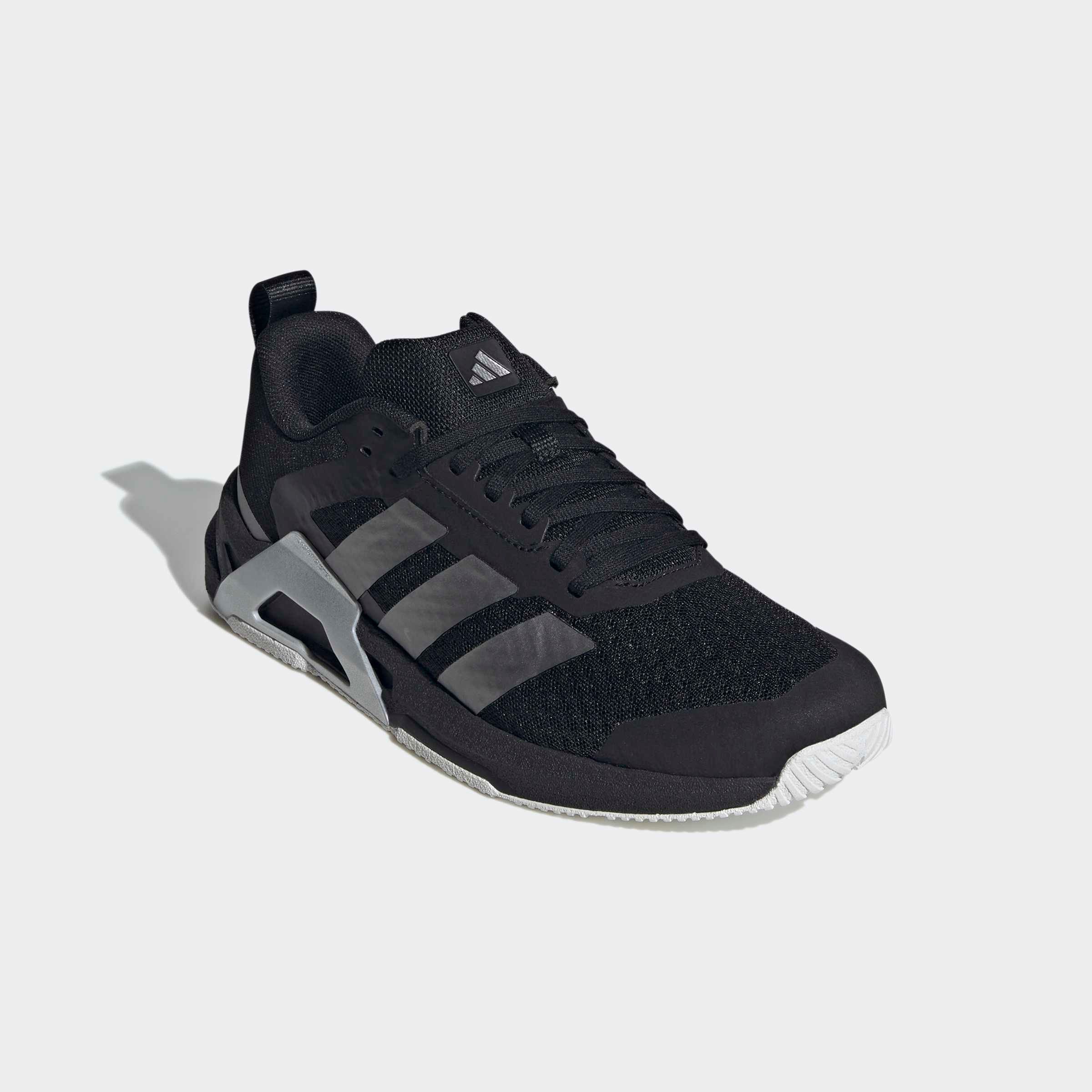 Trainingsschuh ADIDAS PERFORMANCE "DROPSET CONTROL", Damen, Gr. 42, core schwarz, iron metallic, silber metallic, Textil, Schuhe